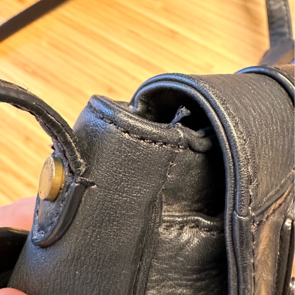 Rag & Bone mini pilot black leather crossbody bag - Picture 9 of 15